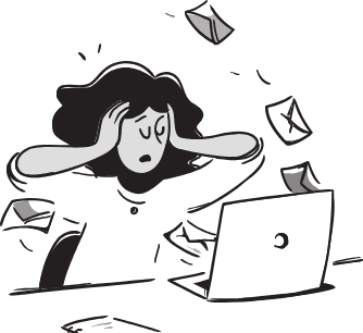Overwhelmed freelancer